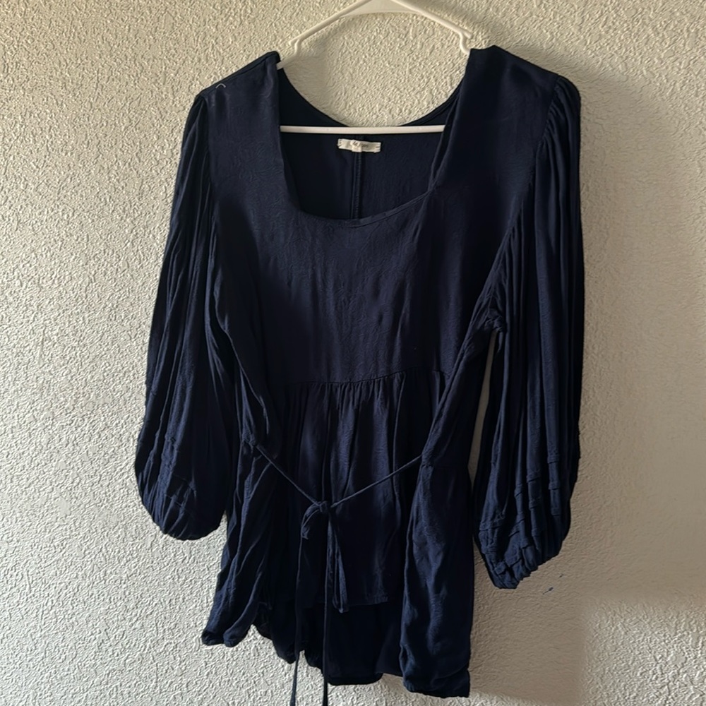 Maurice’s M blue blouse